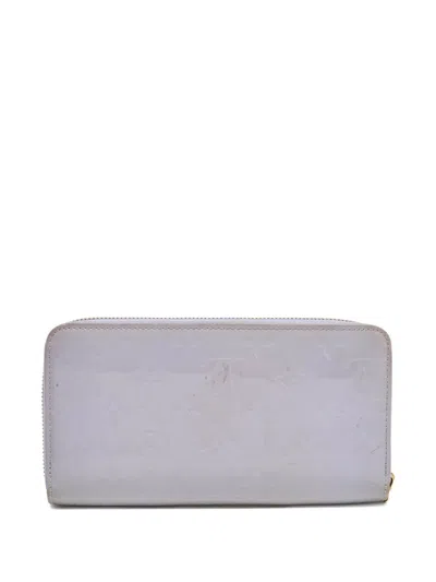 Pre-owned Louis Vuitton Monogram Vernis Leather Wallet In Purple