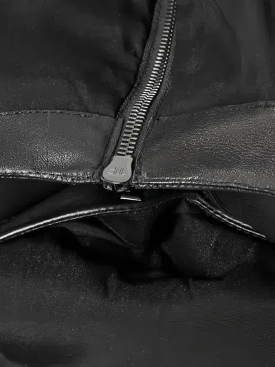 Pre-owned Tom Ford Leather Midi Dress In Black