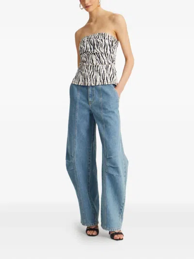 Rotate Birger Christensen Panelled Denim Trousers