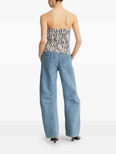 Rotate Birger Christensen Panelled Denim Trousers
