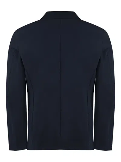 The (alphabet) Green Single-breasted Two-button Men's Jacket For Ss24 In Blue