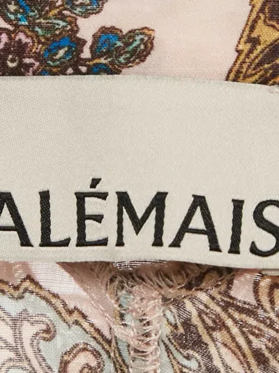 Pre-owned Alemais  Printed Lace Trim Shirt