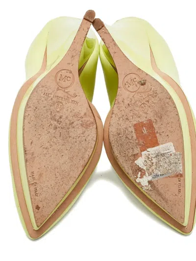 Pre-owned Alexander Mcqueen 125mm Wedge Platform Pumps In Green