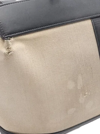 Pre-owned Celine 2000s Medium Hippopotamus De France Tote Bag In Neutral
