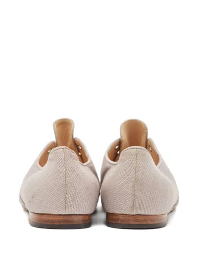 Pre-owned Manolo Blahnik  Eyelet-detail Shoes In Neutral