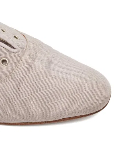 Pre-owned Manolo Blahnik  Eyelet-detail Shoes In Neutral