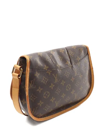 Pre-owned Louis Vuitton 2011 Menilmontant Pm Shoulder Bag In Brown