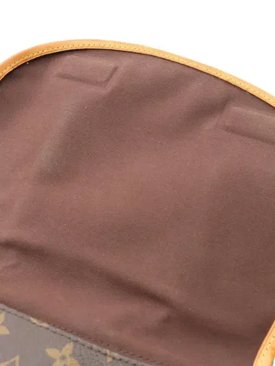 Pre-owned Louis Vuitton 2011 Menilmontant Pm Shoulder Bag In Brown