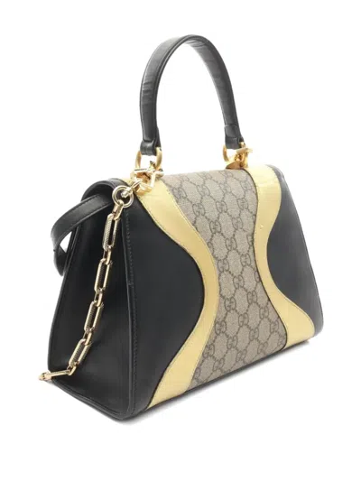 Pre-owned Gucci 2000 Osiride Handbag In Black