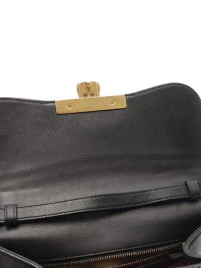 Pre-owned Gucci 2000 Osiride Handbag In Black
