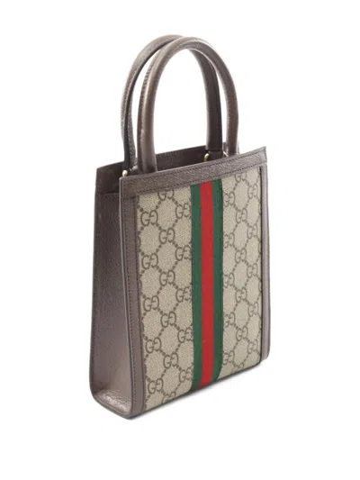 Pre-owned Gucci 2020s Ophidia Gg Handbag In Neutral