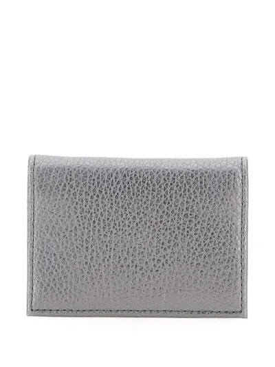Gianni Chiarini Textured-leather Bi-fold Cardholder In Gold