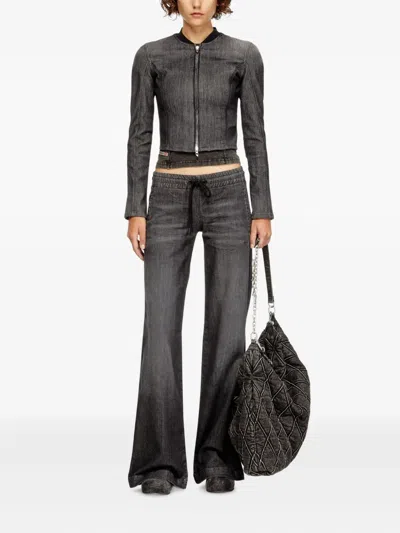 Diesel 2078 D-ainty Drawstring Jeans In Black