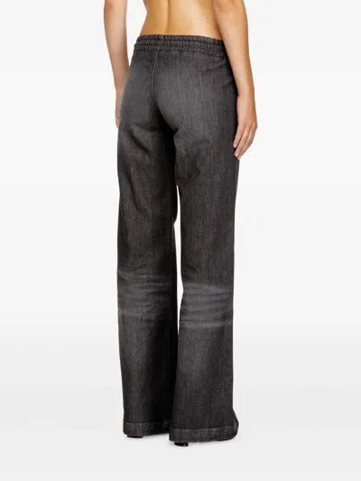 Diesel 2078 D-ainty Drawstring Jeans In Black