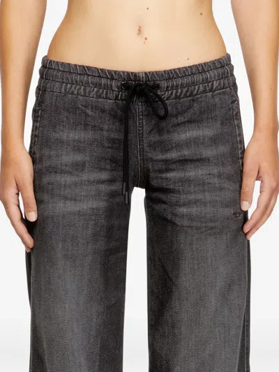 Diesel 2078 D-ainty Drawstring Jeans In Black
