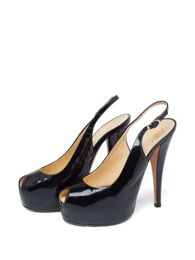 Pre-owned Giuseppe Zanotti Vintage 140mm Platform Slingback Sandals