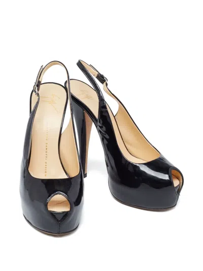 Pre-owned Giuseppe Zanotti Vintage 140mm Platform Slingback Sandals
