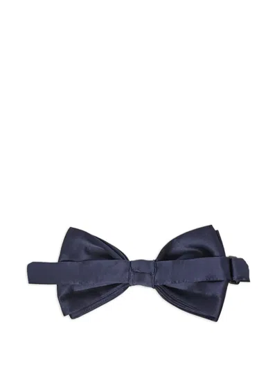 Dolce & Gabbana Silk Bow Tie In Blue
