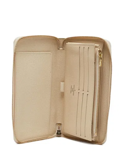 Pre-owned Louis Vuitton Zip-fastening Wallet In White