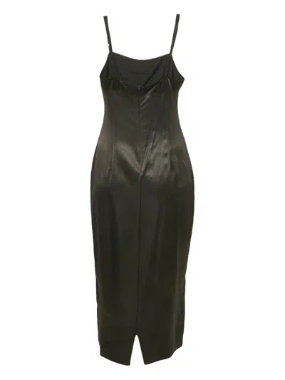 Pre-owned D&g Vintage  Sleeveless Crepe Midi Dress