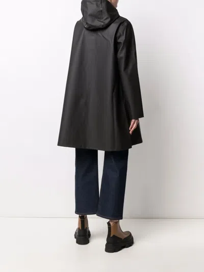 Stutterheim Mosebacke Long-length Raincoat In Black