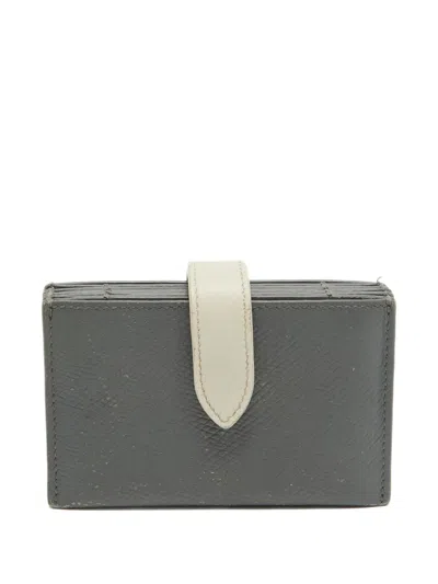 Pre-owned Celine 2024 Accordion Wallet In Gray