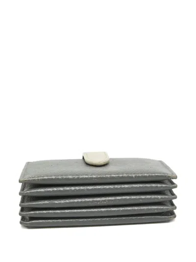 Pre-owned Celine 2024 Accordion Wallet In Gray