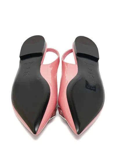 Pre-owned Louis Vuitton Leather Ballet Flats In Pink