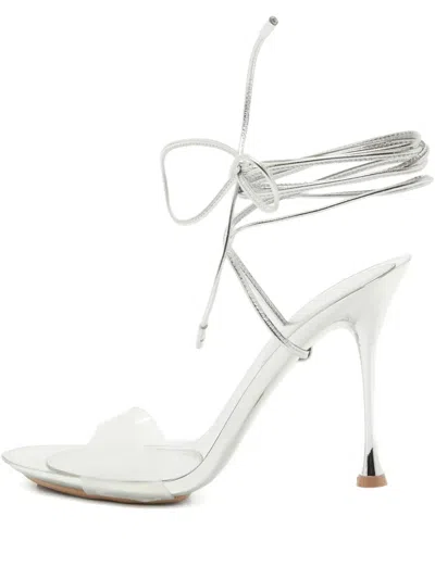 Pre-owned Gianvito Rossi  110mm Leather Lace-up Sandals