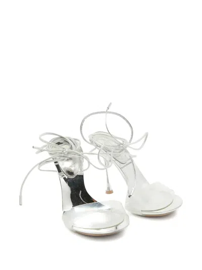 Pre-owned Gianvito Rossi  110mm Leather Lace-up Sandals