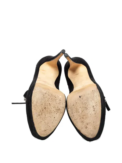 Pre-owned Giuseppe Zanotti Vintage  150mm Cut-out Booties In Black