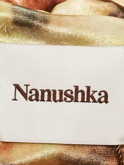 Pre-owned Nanushka  Hazy-print Long-sleeves Shirt In Orange