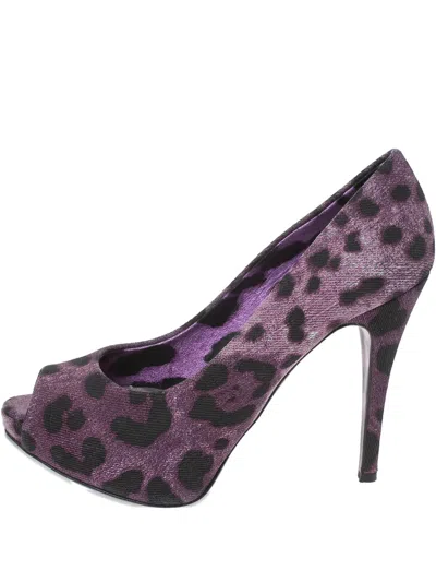 Pre-owned Dolce & Gabbana 115mm Leopard-print Platform Pumps