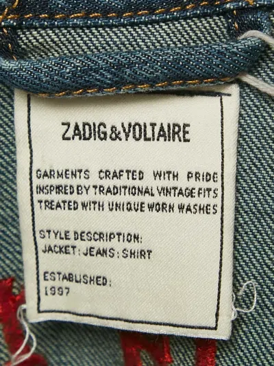 Pre-owned Zadig & Voltaire  Embroidered Denim Jacket