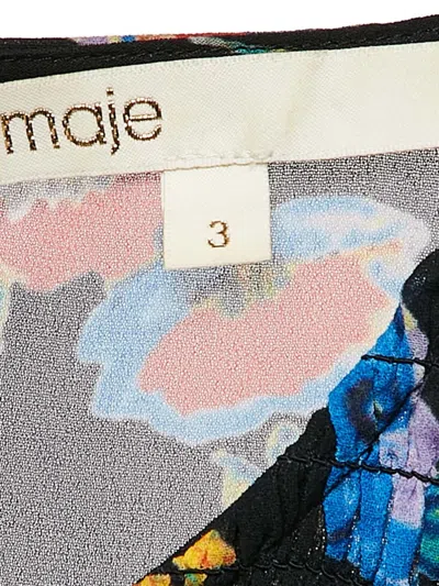 Pre-owned Maje  Floral-print Smocked Blouse