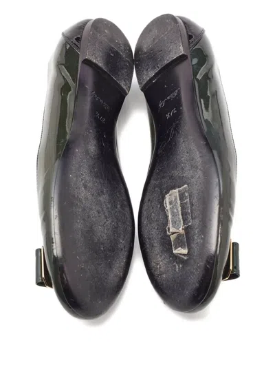 Pre-owned Louis Vuitton 2024 Patent Leather Bow Ballet Flats