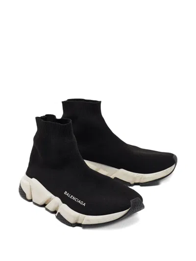 Pre-owned Balenciaga 2024 Speed Knit Sneakers In Black