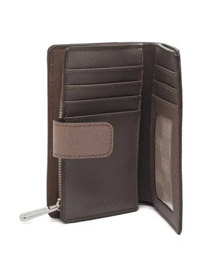Pre-owned Michael Kors Vintage  Leather Wallet In Gray