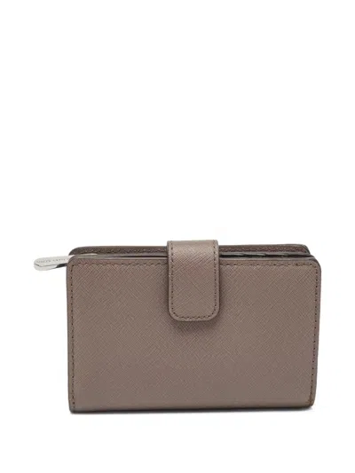 Pre-owned Michael Kors Vintage  Leather Wallet In Gray
