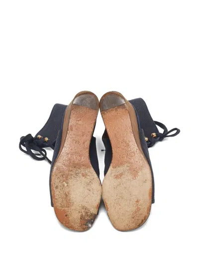Pre-owned Chloé Lace-up Ankle Boots In Blue