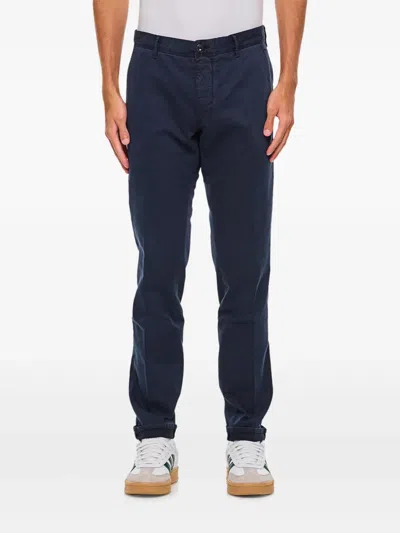 Incotex Button-fly Trousers In Blue