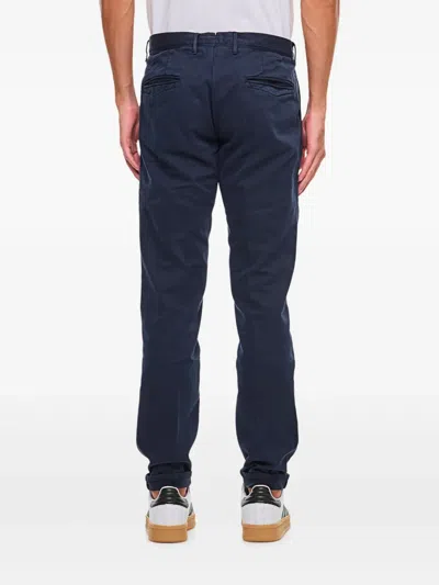 Incotex Button-fly Trousers In Blue