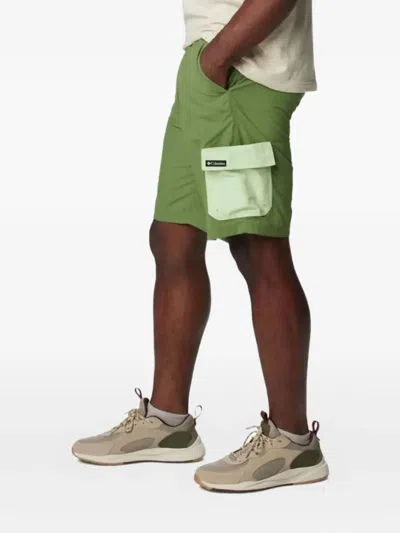 Columbia Cargo-pocket Running Shorts In Green