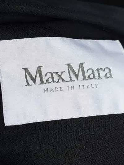 Pre-owned Max Mara Tie-detail Cotton Jumpsuit In Black
