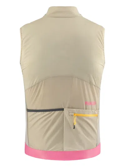 Pedaled Colour-block Zip-fastening Vest