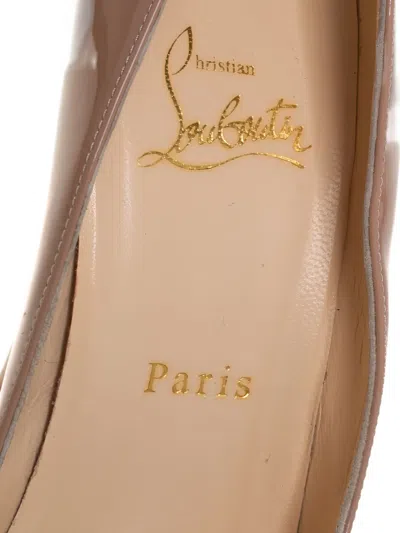 Pre-owned Christian Louboutin 130mm Bianca Patent Leather Platform Pumps