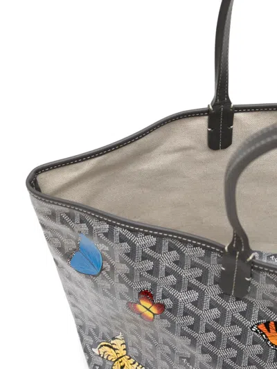 Pre-owned Goyard St Louis Pm Tote Bag In Gray