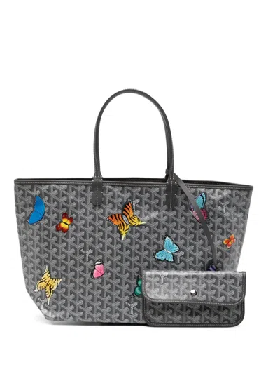 Pre-owned Goyard St Louis Pm Tote Bag In Gray