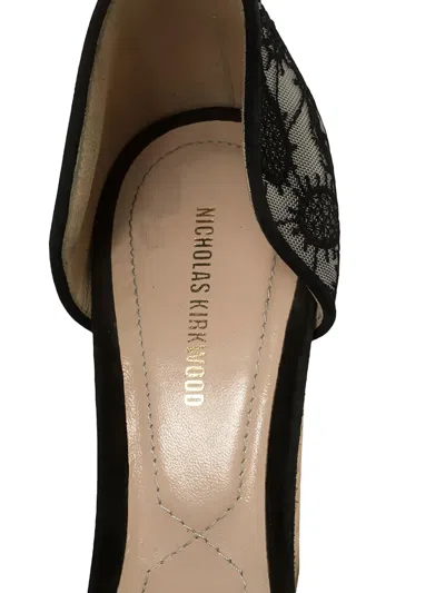 Pre-owned Nicholas Kirkwood 140mm Lace Pearl Sandals