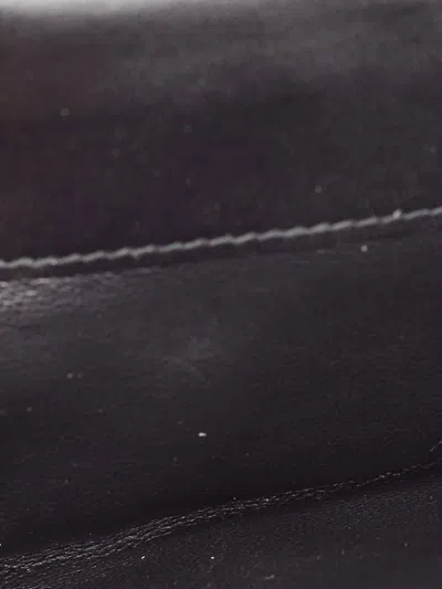 Pre-owned Gucci Leather Flap Wallet In Black